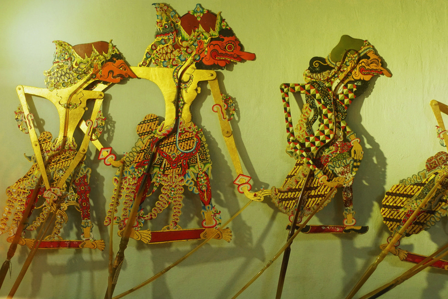 wayang kulit puppets a  traditional indonesian culture